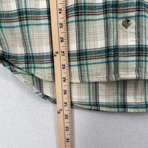 ARITZIA TNA Plaid Oversized Shirt Women S Cream Blue Fiona Button Up Shacket NEW - Picture 13 of 13